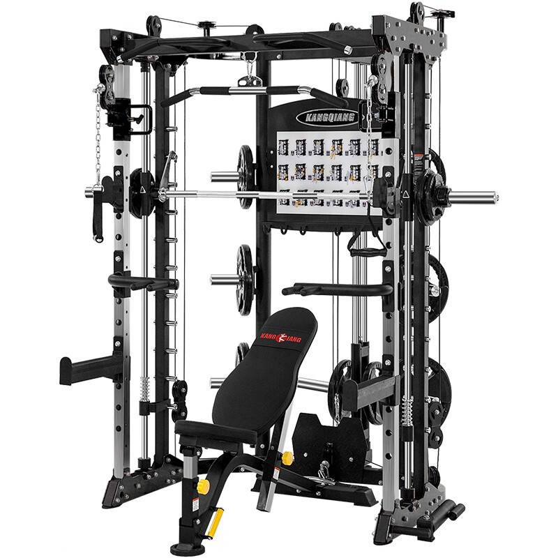 澳沃史密斯機BK3059移動飛鳥綜合訓(xùn)練器 多功能健身器材 龍門架舉重床深蹲臥推杠鈴架 3059黑色限量款